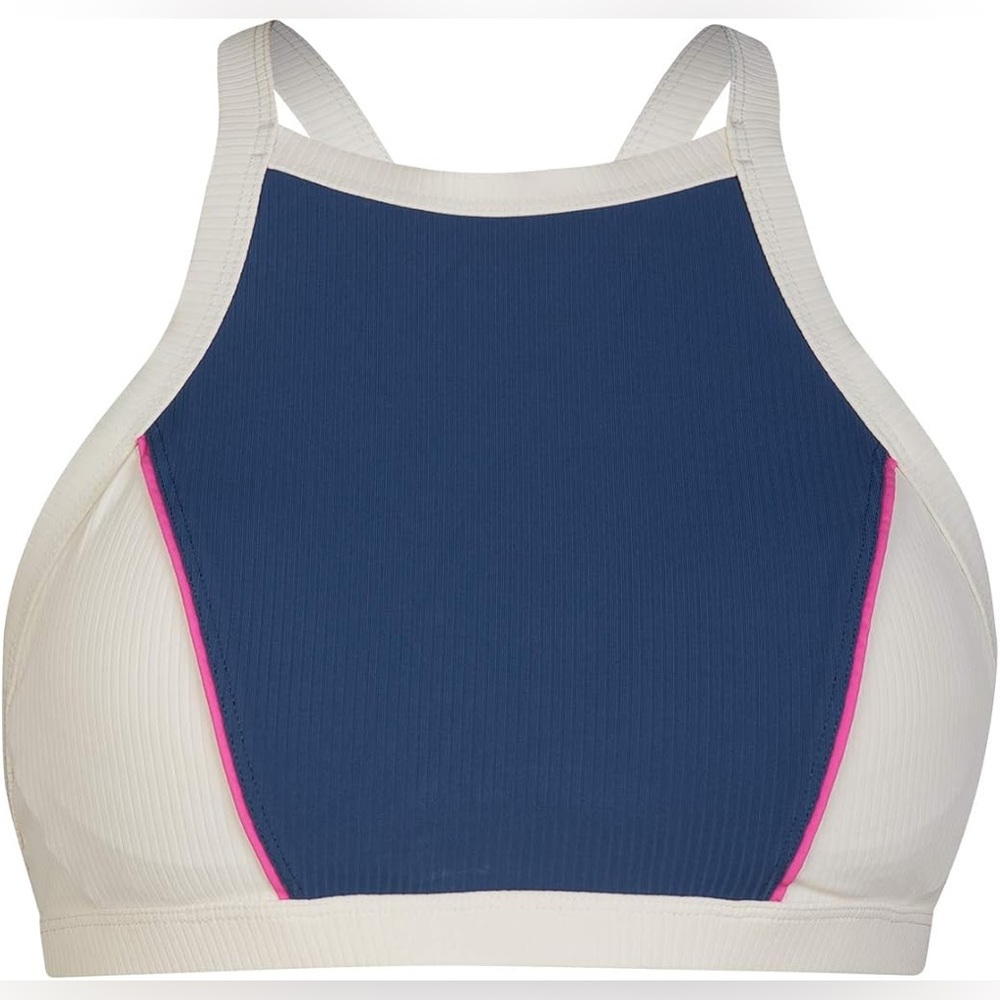 Hurley Women's Quick Dry Meritime High Neck Surf Bikini Top